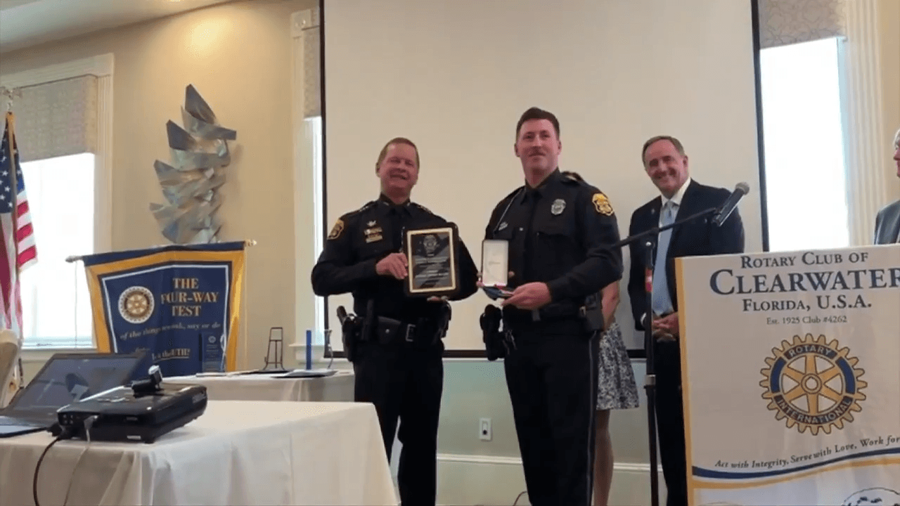 Clearwater Police officer recognized for saving girl and woman 10 weeks apart