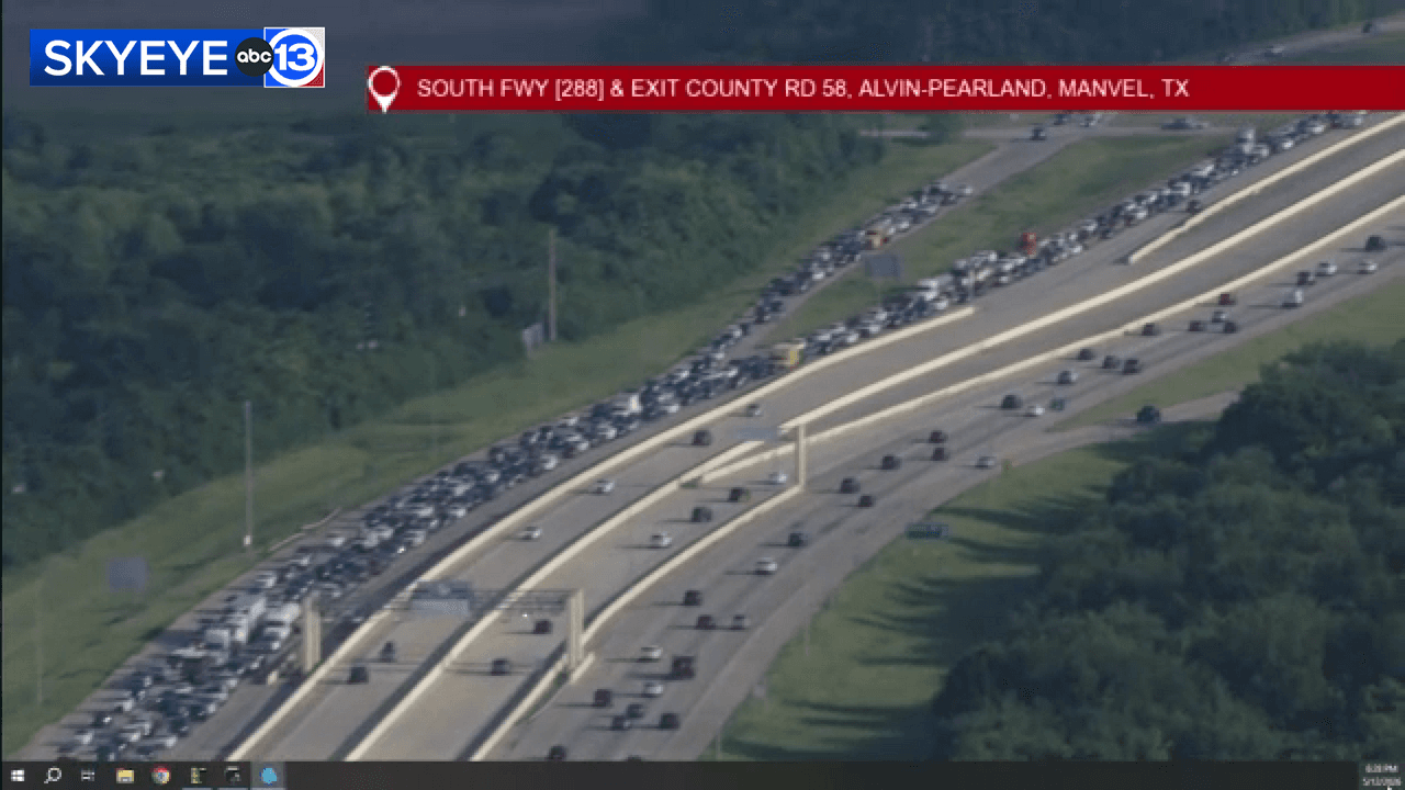 13 Alert Traffic: Highway 288 NB lanes closed at Airline-Fort Bend due to multi-car crash: TranStar